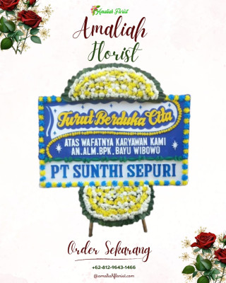 Papan Bunga Duka di Sumberharjo