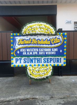 Papan Bunga Duka di Sumberharjo